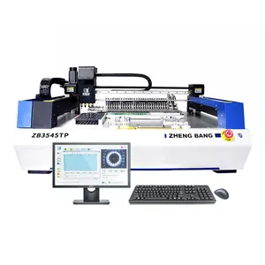 Smt-máquina de montaje automática, dispositivo de mesa de 4 cabezales de alta velocidad, para fabricación de Pcb, con Chip de montaje y cámara, 4 unidades