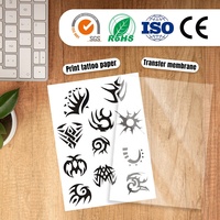Kertas Tato Cetak Inkjet Transfer Air Sementara untuk Seni Tubuh, Set untuk Pernikahan, Pesta, Perlengkapan Seni Kelas, DIY