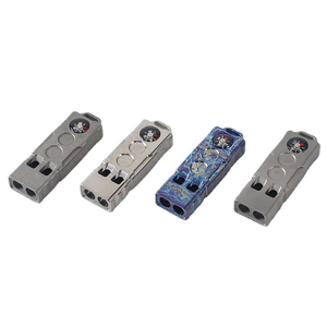 Sifflet de survie en plein air avec boussole, sifflet à haute fréquence, décibels élevés, alliage de titane, portable - Product Image 2