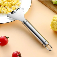 Éplucheur manuel de batteuse de maïs frais Rabot de maïs en acier inoxydable Outils de cuisine Profitez de maïs frais avec un effort minimal