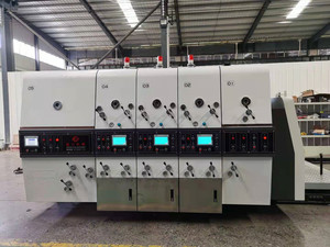 Nhà máy trực tiếp bán đầy đủ tự động flexo Mực hộp carton 3 Màu sắc máy in slotter Die-Cutter máy - Product Image 4
