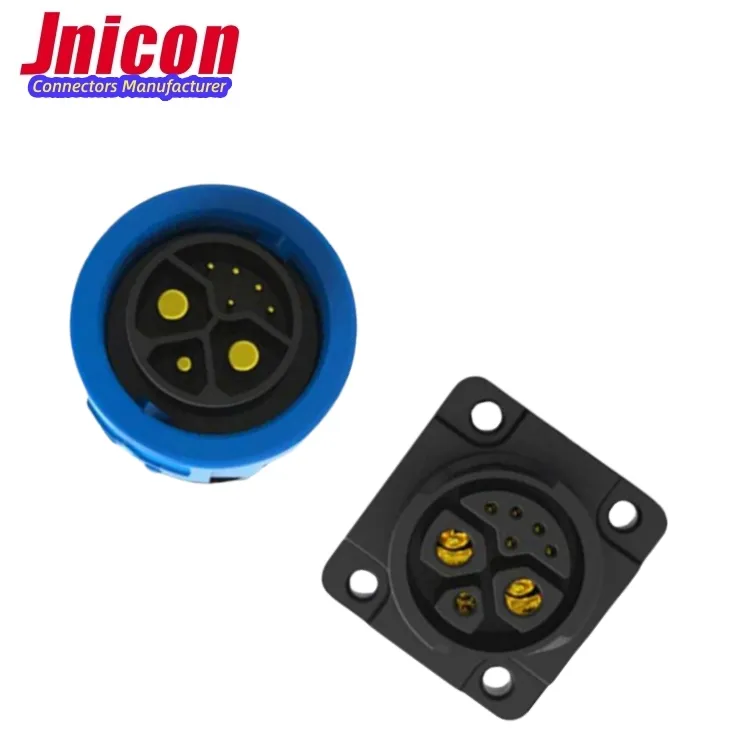 Jnicon Groep Accu Connector 50a Ip67 Waterdichte M23 6pin Power Connector Voor E Scooter Oem