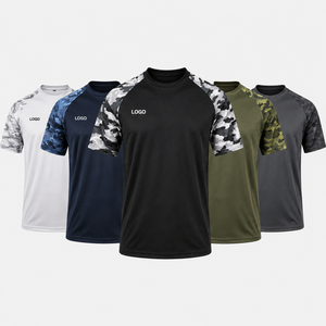 Camiseta de Entrenamiento con Camuflaje Personalizado para Hombre, Camiseta Táctica de Alto Rendimiento, Fabricante y Proveedor de Ropa Deportiva con Marca Privada OEM ODM - Product Image 1