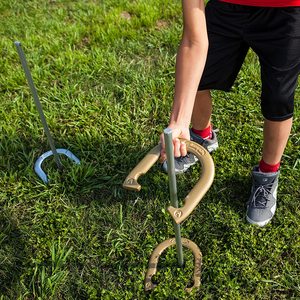 Césped fiesta <span class=keywords><strong>playa</strong></span> patio trasero camping deportes tradicional al aire libre tiro acero caballo zapatos juegos <span class=keywords><strong>herradura</strong></span> juego conjunto - Product Image 3