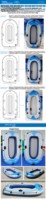 Bateau pneumatique Yingtai YT-099 de 1,2 mm d'épaisseur en PVC écologique compatible avec les moteurs ; Dinghy de pêche pour 4 personnes, idéal pour la dérive