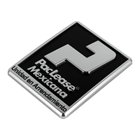 Emblème de voiture en plastique ABS 3D personnalisé, imperméable, logo de votre marque, lettre noire, électroplaqué, badge