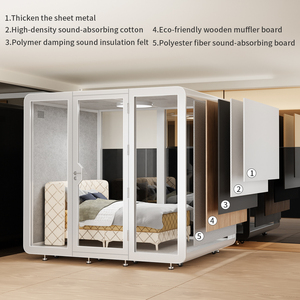 Cápsula de sueño moderna de alta calidad para dormir insonorizada Uso versátil en edificios de oficinas Aeropuerto o hogar - Product Image 6