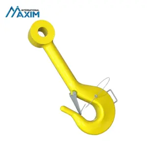 Forged Alloy Steel ROV Eye Shank Hook With Safety Latch