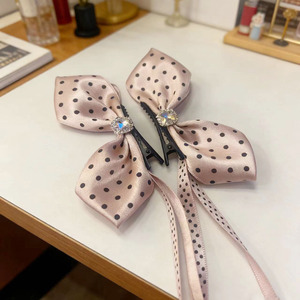 Ballet-style rhinestone <b>bow</b> hair <b>clip</b> for women, high ponytail, banana <b>clip</b>, hair accessory for spring, for thicker hair. - Product Image 2