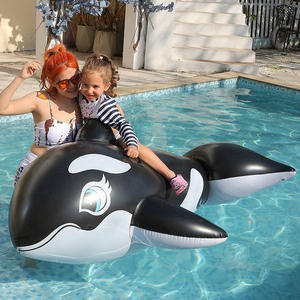 Jouet aquatique gonflable géant Requin Dauphin Baleine Noire pour adultes, en PVC/PE/Nylon, capacité 100 kg, Jiangsu <span class=keywords><strong>KRD</strong></span> - Product Image 5