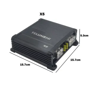 Di alta qualità 500W RMS 1 Ohm classe D monoblocco auto Subwoofer AMP 12V amplificatore auto con 1500W Crossover per Tiguan Golf modelli