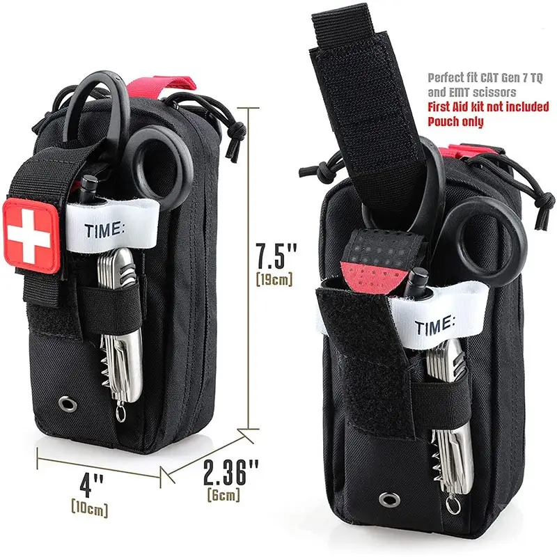 Kit médical tactique d'urgence de survie de premiers secours de camping en plein air avec équipement médical en gros d'usine