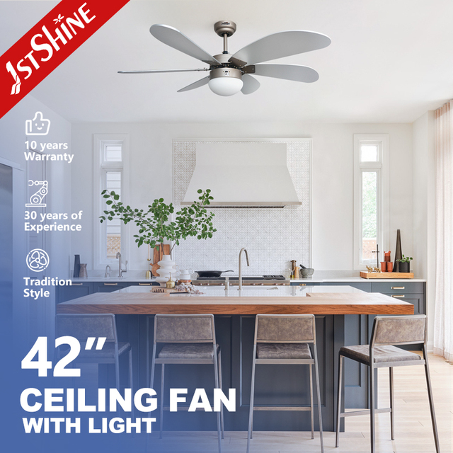 1stshine 42 Inches Remote Control High Performance Luxury Style Top Rated Eco Friendly Industrial Ceiling Fan With Led Light