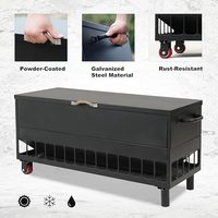 Comedero para Ciervos y Pollos Independiente, Portátil, de Gravedad, de Metal Resistente, Estilo Moderno, Suministros de Jardín