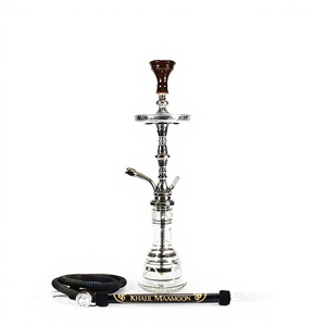 Cachimba Khalil Maamoon Auténtica Hecha a Mano - Núcleo de Latón Sólido Shamadan 1 Nivel, Set Completo - Product Image 1