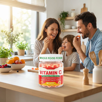 Complément alimentaire en bonbons à marque privée pour adultes et enfants, saveur orange, gommes à la vitamine C pour le soutien immunitaire et la santé au quotidien