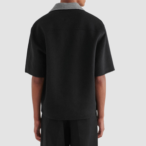 เสื้อเชิ้ตแขนสั้นผู้ชายสีพื้นลำลอง ปกคอพับ ผ้าป๊อปลินระบายอากาศ สไตล์ฤดูร้อน - Product Image 5
