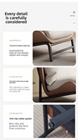 Fauteuils de salon nordiques de luxe modernes Canapé de salon d'appoint à vendre Repose-pieds inclinable simple Relax Assis Meubles de maison