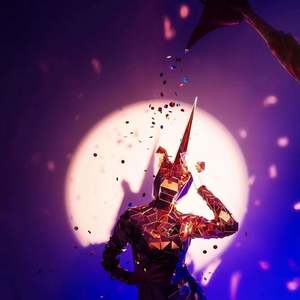 Costume de <span class=keywords><strong>licorne</strong></span> miroir, événement de luxe, spectacle de fête, anniversaire, Nouvel An, Noël, lunettes dorées argentées, tissu miroir, costume de lapin - Product Image 2