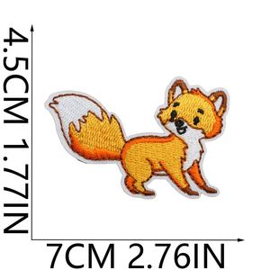 Parches Bordados Termoadhesivos de Animales Adorables: Tigre, Ciervo, Zorro, Capibara, Caracol, Búho para Decoración de Ropa y Bolsos - Product Image 5