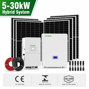 Système d'énergie solaire hybride 5kW-30kW, kit complet avec stockage <span class=keywords><strong>de</strong></span> batterie LFP pour les résidences et les petites entreprises - Product Image 1