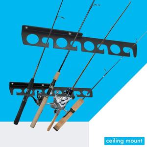 ชั้นวางคันเบ็ดตกปลา,ราว11ตัวเหล็กสีดำจัดระเบียบแกนและรีลคอมโบ1ชิ้น - Product Image 4