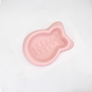 Bol pour <span class=keywords><strong>chat</strong></span> en forme de <span class=keywords><strong>poisson</strong></span> mignon, antidérapant, facile à nettoyer, en silicone sans BPA pour chatons afin de prévenir la suralimentation - Product Image 2