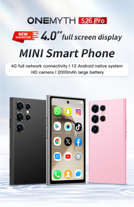 Mini smartphone S26Pro, écran HD de 4 pouces, processeur octa-core, Android 12, 3 Go de RAM, double 4G UE, appareil photo frontal 5 MP, appareil photo arrière 13 MP, 64 Go, <span class=keywords><strong>allemand</strong></span>, français - Product Image 3