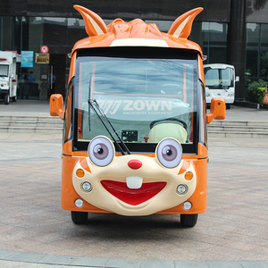 Bus électrique confortable à motif de dessin animé avec cadre amortisseur pour les excursions panoramiques en montagne des enfants - Product Image 1