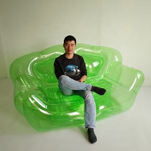 Drop Shipping Opblaasbare <span class=keywords><strong>Home</strong></span> Camping Luie Ligstoel Zachte <span class=keywords><strong>Sex</strong></span> Meubelen Outdoor Dubbele Stoel Transparante Opblaasbare Bank - Product Image 3