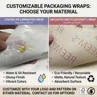 Papier d'emballage pour sandwichs résistant à la graisse avec logo personnalisé pour les emballages de boulangerie, de charcuterie et de restauration, feuilles de papier sulfurisé imprimées, conformes aux normes alimentaires