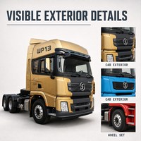 Truk Traktor SHACMAN X3000 6x4 Baru, Opsional LHD/RHD, 10 Roda untuk Logistik Pengangkutan