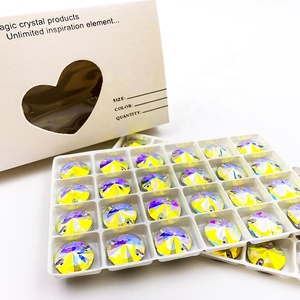 Piedras de Cristal Sueltas Rivoli de 16 mm, Cristal <span class=keywords><strong>AB</strong></span> para Coser, con <span class=keywords><strong>2</strong></span> Agujeros, Topacio 5A, la Mejor Calidad, 12 Facetas, Forma Elegante - Product Image 6