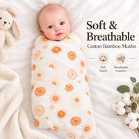 Couverture pour bébé 70% bambou 30% coton, respirante, pour nouveau-né, couverture d'emmaillotage pour nourrisson, pour la nurserie quotidienne et le sommeil