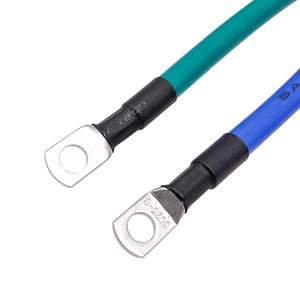 5Awg <b>Battery</b> Wire Harness 16mm Silicone Insulated Pure Copper Conductor 600V Ev <b>Battery</b> Interconnect With Ring <b>Terminals</b> - Product Image 4