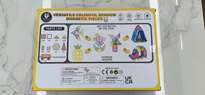 ชุดตัวต่อแม่เหล็กหลากสีขนาด 5 ซม. ของเล่นก่อสร้าง 100 ชิ้นสำหรับเด็ก - Product Image 3