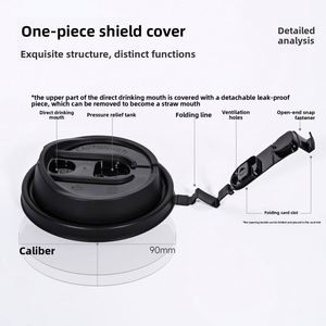 Flacon jetable multifonctionnel tout-en-un de 90 mm 10 ml, en plastique PP épaissi, moulé par injection, anti-fuite, avec fermeture à sertir, en forme de bouclier - Product Image 2