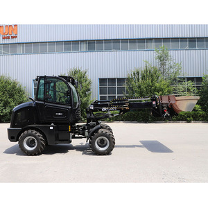 Chargeuse sur pneus télescopique compacte de 1 tonne, chargeuse frontale diesel, petite machine de construction - Product Image 3