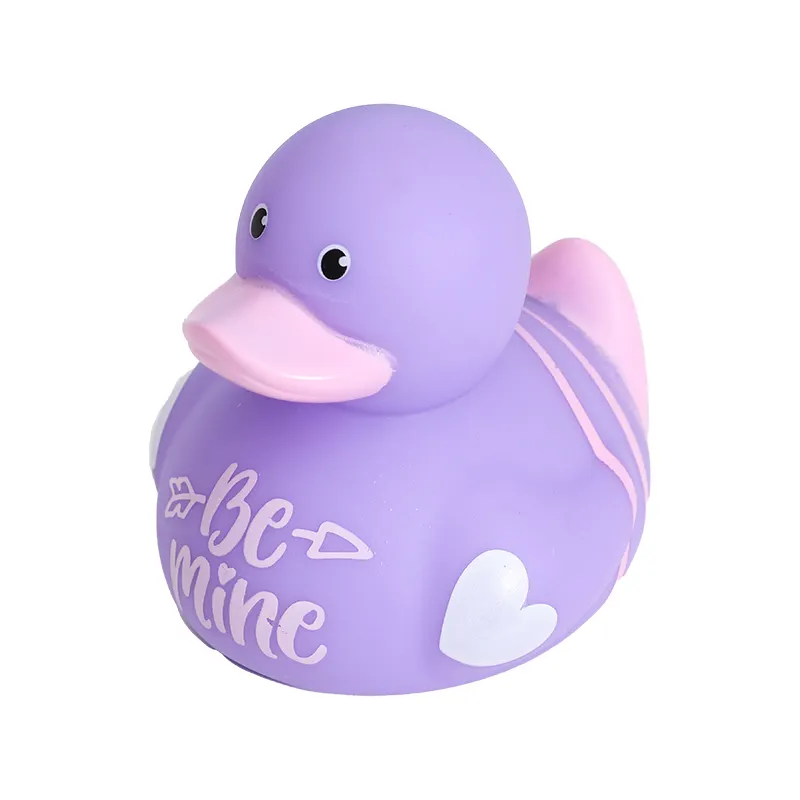 Juguete de baño de material respetuoso con el medio ambiente, accesorio ideal para niños, alentine's ay Duck Baby splashing Water floating
