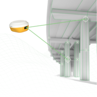 SingularXYZ L1 Laser GNSS avec pointeur laser intégré pour un ciblage rapide, équipement de topographie laser GPS GNSS RTK pour la cartographie sur le terrain