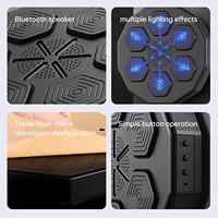 YUNPAO Meilleure vente : Machine de boxe interactive musicale avec cible, sac de frappe en PU pour le fitness, avec son rythmique pour l'entraînement
