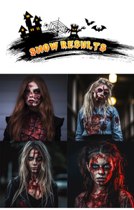 Fournitures de jeu de rôle Peinture pour le visage effrayante Gel de <span class=keywords><strong>sang</strong></span> 3D Fausse cicatrice Blessure temporaire saignante Maquillage d'Halloween <span class=keywords><strong>Latex</strong></span> <span class=keywords><strong>liquide</strong></span> Ensemble - Product Image 5