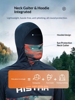 Combinaison de pêche à la ligne HASIDA pour homme, en soie glacée, légère, respirante, à séchage rapide, à capuche et à manches longues, protection solaire