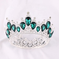 Couronne de reine de beauté personnalisée gratuite, couleur mixte, couronne de reine de beauté entièrement ronde AB, couronnes de concours de beauté