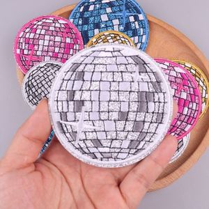 Patch brodé pour sac à dos - Décoration de sacs à paillettes, patch thermocollant pour vêtements, patch brodé boule disco personnalisé en gros - Product Image 2