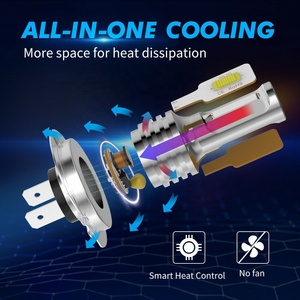 Ampoules de phare LED Bevinsee 6500K Blanc 100W 3000LM pour Yamaha 125 Xenter <span class=keywords><strong>XT</strong></span> 660 HW150 X-Max 125 - Product Image 5