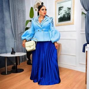 Conjunto de Chaqueta de Año Nuevo 2026, Dos Piezas de Alta Calidad, Elegante y Sofisticado, Conjunto de Falda Plisada para Fiesta de Noche o Banquete para Mujer, <span class=keywords><strong>K1123</strong></span> - Product Image 6