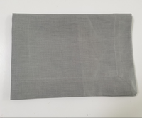 Napperons en lin bon marché en gros de couleur unie avec ourlet pour les mariages Restaurant Hôtel