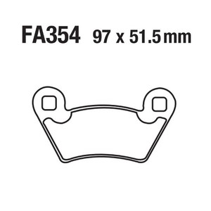 Plaquettes de frein à disque en cuivre fritté pour moto TJ70354 pour ATV Beach Buggy Polaris - Product Image 2