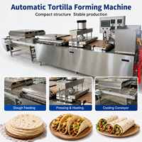 Machine automatique de fabrication de tortillas à diamètre et épaisseur réglables pour tacos et wraps